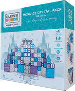 Cleverclixx Mágneses építőkészlet Mega csomag jégkristályok 180 darab