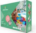Cleverclixx – Ensemble de construction magnétique Inventive Pack Intense – 110 pcs + 15 pcs gratuits