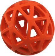 Hračka Dog Fantasy lopta dierovaná oranžová 7cm