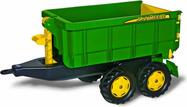 Rollytoys Vlečka za traktor John Deere vyklápacia zelená