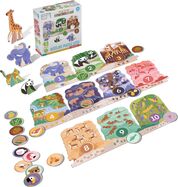 KukiKuk 80056 - Velké puzzle loto Výlet do ZOO