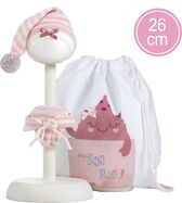 Llorens M26-314 oblečok pre bábiku bábätko NEW BORN veľkosti 26 cm s doplnkami