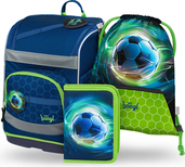 BAAGL SADA 3 Zippy Plus Futbalová lopta: aktovka, peračník, vrecko
