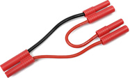 Kábel Y sériový 4.0mm pozlátený 14AWG 12cm