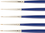 Modelcraft štetec kolínsky red sable (veľkosti 10/0, 20/0, 30/0, 40/0 a 50/0)