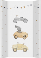 CEBA BABY Matelas à langer 2 côtés avec planche rigide (50x70) Basic Bunny Driver
