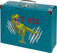BAAGL Skladací školský kufrík T-REX s kovaním
