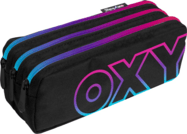 Federmäppchen Etui 3 Reißverschlüsse Rainbow Pink