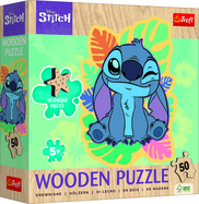 Trefl Drevené puzzle Junior 50 - Lilo&amp;Stitch