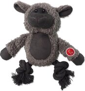 Hračka Dog Fantasy Snuggle mix zvierat s uzlami a pískatkom 21cm