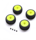 Pro-Line Rad mit Reifen Blockade, gelbe Felge (4): Micro-T