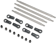 Axial táhla zadní nápravy 4WS, titan: Gilamon AXP8