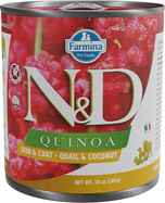 ND Dog konz. Quinoa 285g prepelica,kokos