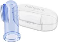 BABYONO Cepillo de dientes de dedo con estuche azul