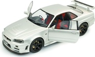 1:18 NISSAN SKYLINE (R34) GT-R Z TUNE SILVER 1999 	
SOLIDO