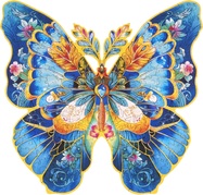 RoboTime Holzpuzzle Schmetterling Morpho Helena