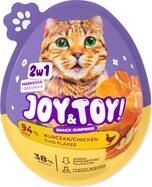 Zaslon JOY&amp;TOY Presenečenje jajce + Prigrizek za mačke mix 18 kos
