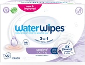 12x WATERWIPES Ubrúsky vlhčené Soothing clean bez obsahu plastov 60 ks ( 720 ks )