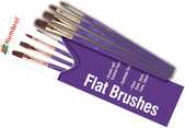 Humbrol Flat Brush pack AG4305 - set ravnih kistova (vel. 3/5/7/10)