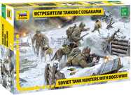 Model Kit figurky 3611 - Soviet Tank Hunters with dogs (1:35)