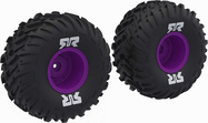 Arrma koleso s pneu dBoots Cut Chevron, disk fialový (2)