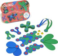 CLIXO Crew Blue &amp; Green - magnetická stavebnica 30 kusov