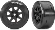 Traxxas koleso, disk 8-spoke, pneumatika slick (zadná) (2)