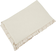 EKO Apărătoare pentru pătuț din bumbac cu volănaș Light Beige 180cm
