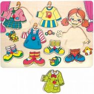 Woody Puzzle na doske - obliekanie