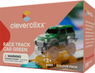 Cleverclixx Mágneses versenypálya – Zöld autó – 1 db