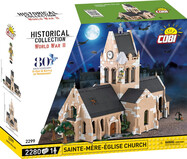 Cobi II WW Kostel Sainte-Mere-Eglise D-DAY, 2280 k, 1 f