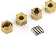 Traxxas náboj kolesa 7mm mosadzný (4)