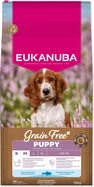 Krmivo  EUKANUBA Grain Free Puppy Small &amp; Medium rich in ocean fish 12 kg