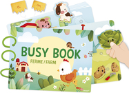 Janod Farma Busy Book interaktívna kniha s aktivitami od 3 rokov