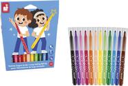 Janod Colorino Detské fixky 12 farieb