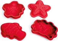 Bigjigs Toys Silikónové formičky červené Cherry