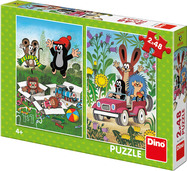 Dino Krtko sa raduje 2x48 Puzzle NOVÉ