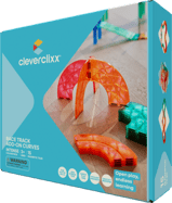 Cleverclixx Mágneses versenypálya Intense - kanyarkészlet – 15 darab
