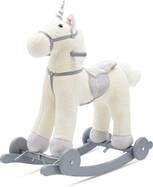 Hojdacia hračka s melódiou a kolieskami Unicorn Baby Mix biela