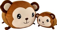 Magic Baby Opice - mamička s mláďatkom - set plyšových hračiek 20 a 40 cm