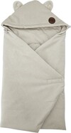 EKO Fußsack für Autositz Baumwolle Velvet Light Beige 110x100cm