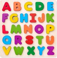 Woody Puzzle ABC-masívne písmená na doske