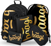 BAAGL SADA 5 Skate Gold: Rucksack, Waschbeutel, Tasche, Skateboards, Brieftasche