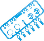 Axiale Stoßdämpferteile 10mm blau