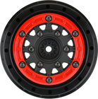 Pro-Line disk 2.2/3.0" Raid bead lock H12/H14 SC červeno-čierny (2)