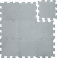 Penová podložka Puzzle 30x30 cm 9ks, Light Grey