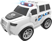 Auto policajné na na zotrvačník s efektami biele 22,5 cm