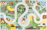 Janod Cross roads Koberec a hracia podložka na zem Na vidieku 120 x 78 cm
