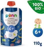 SALVEST Ponn BIO Mliečna kaša na dobrú noc s ovocím (110 g)