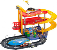 Bburago 1:43 Street Fire Street Parking Playset - garáž s dvoma autami